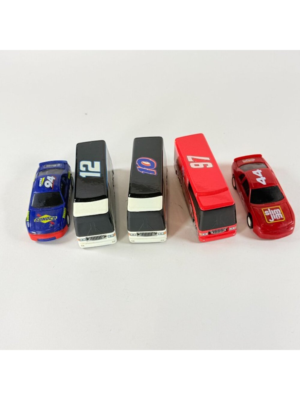 NASCAR Diecast Cars & Transporters Lot Of 5 Sunoco Slim Jim Valvoline Sharpie